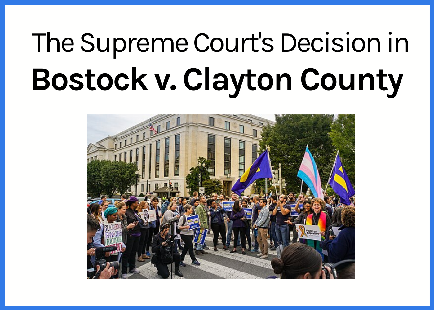 Catflaps- The Supreme Court’s Decision in Bostock v. Clayton County