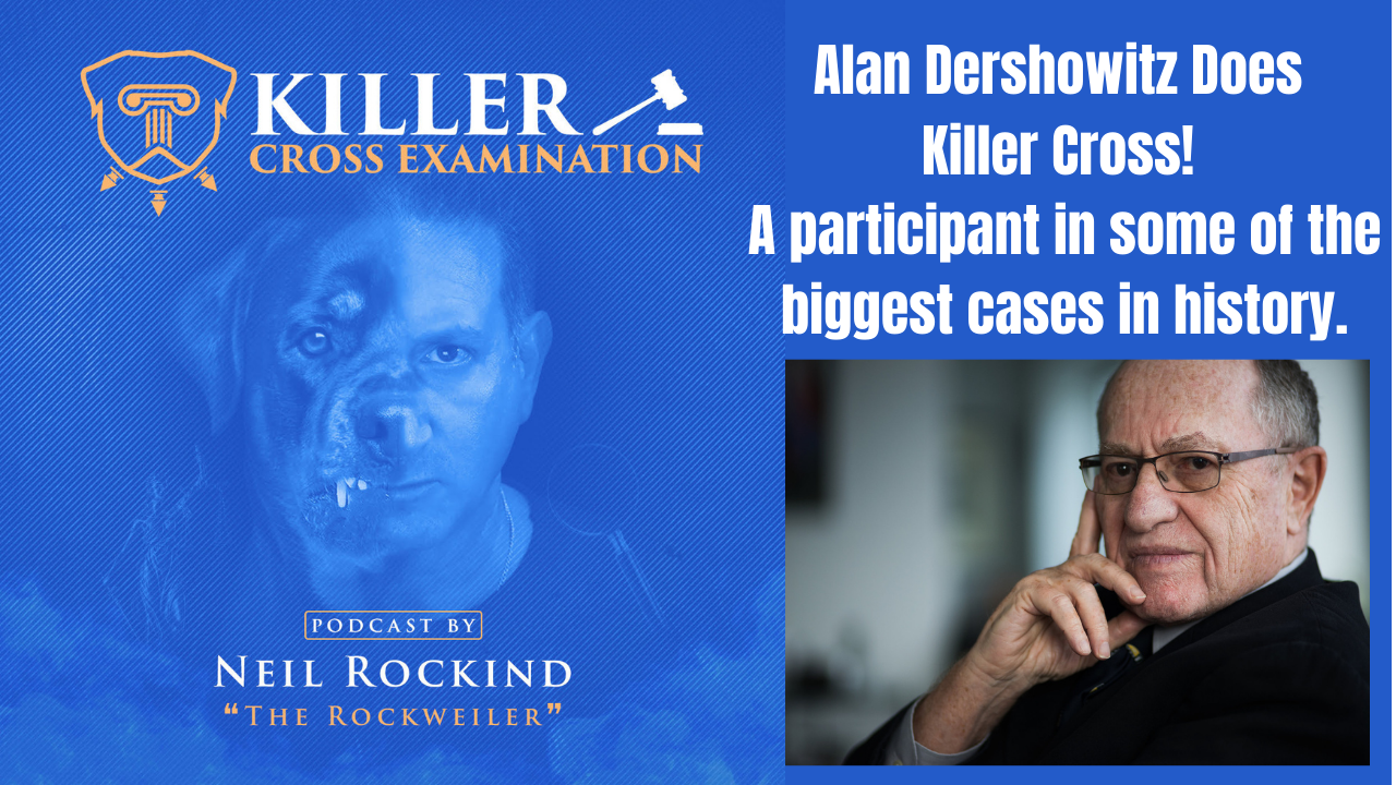 Alan Dershowitz Does Killer Cross